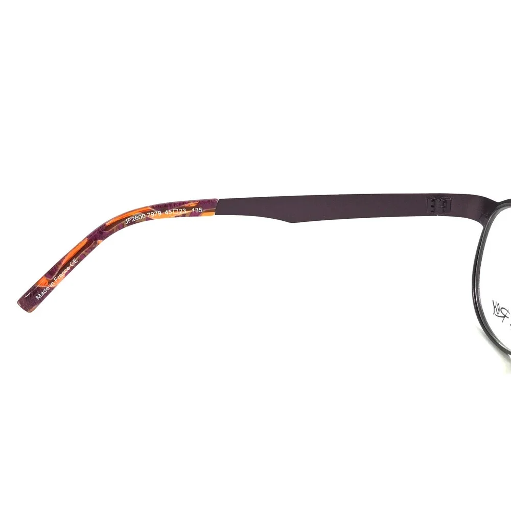 J.F. Rey Eyeglasses Frames JF2600 7979 Matte Purple Textured Ribbed 45-23-135